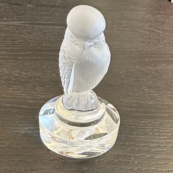 Lalique Other - Vintage Lalique France Frosted Crystal Owl (Chouette / Rapace)